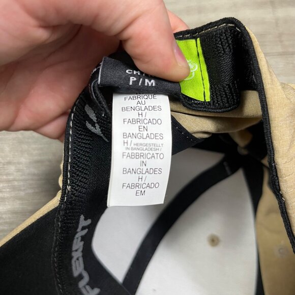 Quicksilver Graphic Embroidered FlexFit Fitted Flat Round Bill Hat Sand One Size - Picture 7 of 8